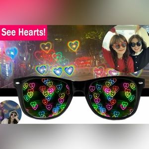 Heart Effect Diffraction Glasses Festival Accessories